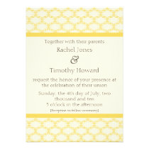 Simply Glamourous Wedding Invite, Saffron Yellow invitations