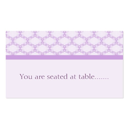 Simply Glamourous Wedding Placecard, Lavender Business Card Templates