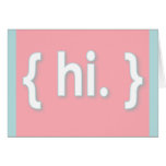 simply {hi.} - bubblegum - Notecard cards