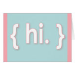 simply {hi.} Card cards