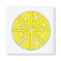 Simply Lemon - magnet by seashell2 Simply Lemon - magnet