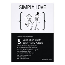 Simply Love Wedding Invitation