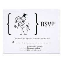 Simply Love Wedding RSVP Card Personalized Announcement