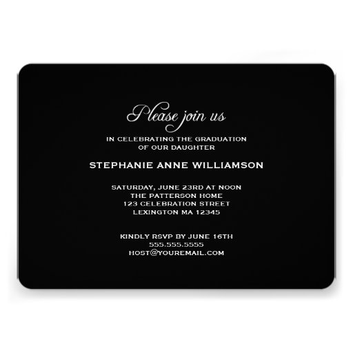 Simply Lovely Photo Graduation Party Invitation