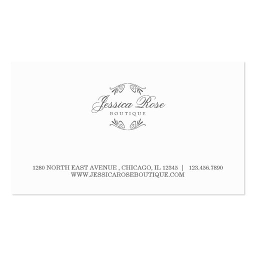 Simply Luxurious Boutique-Style Business Card (front side)