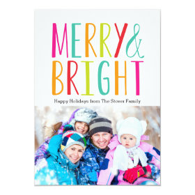 Simply Merry & Bright Holiday Photo Cards
