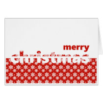 christmas, xmas, joy, december, winter, snow, snowflakex, simple, minimalistic, gifts, joyful, seasonal, Card with custom graphic design