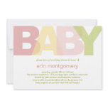Simply Modern Baby Shower Invitation - Girl