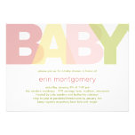 Simply Modern Baby Shower Invitation - Girl invitations