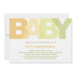 Simply Modern Baby Shower Invitation - Neutral