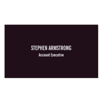 Simply modern black minimalist professional business cards