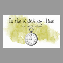 Simply Modern Clock/Watch Repair Business Card business cards