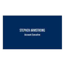 Simply modern navy blue minimalist professional business cards