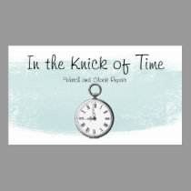 Simply Mondern Clock/Watch Repair Business Card business cards
