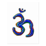 Simply OM MANTRA Symbol Post Cards