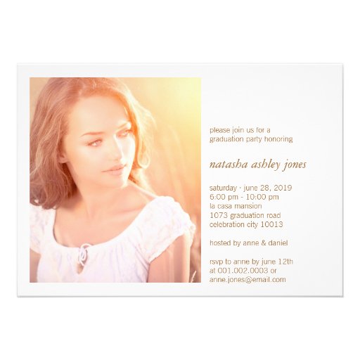 Simply Paper Modern Graduate Graduation Photo Cards