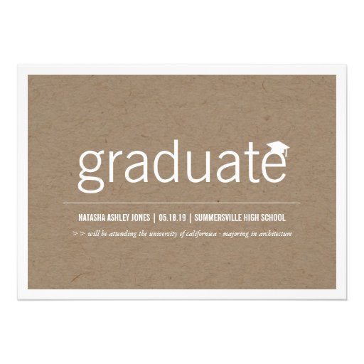 Simply Paper Modern Graduate Graduation Photo Cards