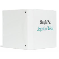 Simply Put Argentina Rocks Vinyl Binders