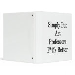 Simply Put Art Professor Fuck Better 3 Ring Binders