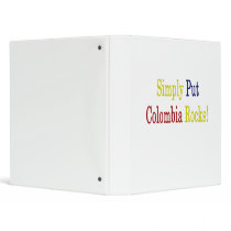 Simply Put Colombia Rocks 3 Ring Binder