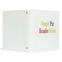 Simply Put Ecuador Rocks Vinyl Binder