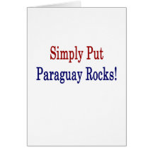 Simply Put Paraguay Rocks Card