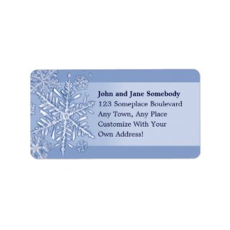 Simply Snowflakes Address Labels label