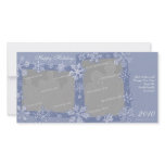 Simply Snowflakes Double Photo Card Horizontal 1