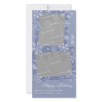 Simply Snowflakes Double Photo Card Vertical 1