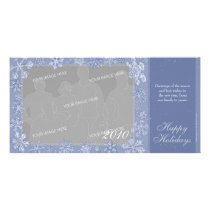 Simply Snowflakes Horizontal Photo Card Option 1 photo cards