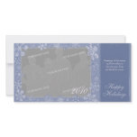 Simply Snowflakes Horizontal Photo Card Option 1