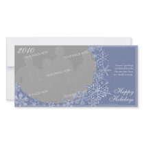 Simply Snowflakes Horizontal Photo Card Option 2