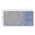 Simply Snowflakes Horizontal Photo Card Option 2