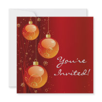 Simply Square Holiday Invitation invitations