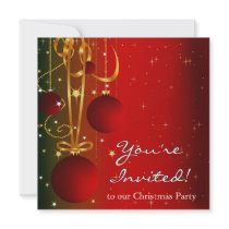 Simply Square Holiday Invitation invitations