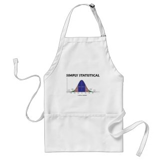 Simply Statistical (Bell Curve Attitude) zazzle_apron