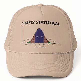 Simply Statistical (Bell Curve Attitude) zazzle_hat