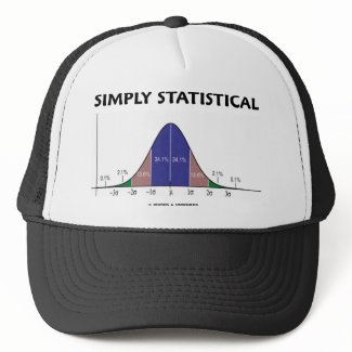 Simply Statistical (Bell Curve Attitude) zazzle_hat