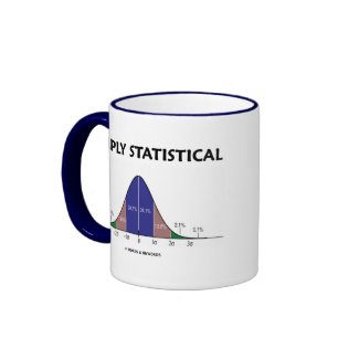 Simply Statistical (Bell Curve Attitude) zazzle_mug