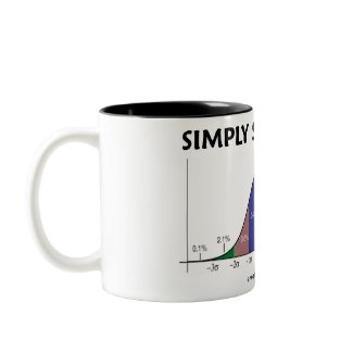 Simply Statistical (Bell Curve Attitude) zazzle_mug