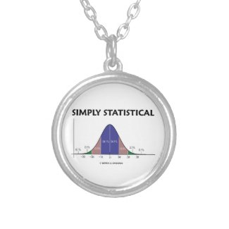 Simply Statistical (Bell Curve Attitude) zazzle_necklace