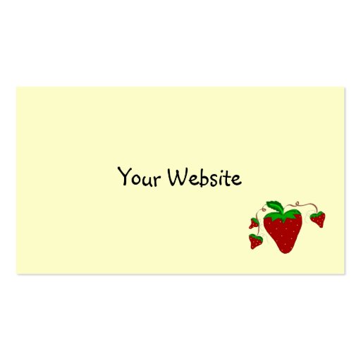 Simply Strawberries Business Card (back side)