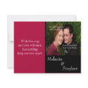 Simply Stunning Radiant Red Photo Wedding Invite zazzle_invitation