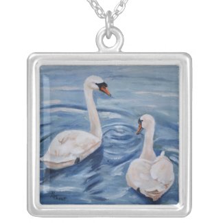 Simply Swans Necklace necklace