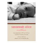 Simply Sweet Birth Announcement - Pink invitations