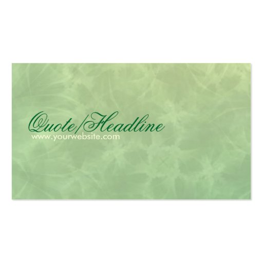 Simply Sweet Business Card (back side)