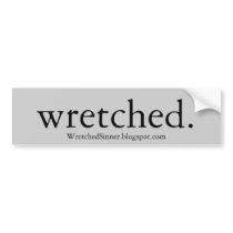 Simply Wretched Bumper Sticker bumper stickers