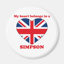 Simpson Refrigerator Magnet