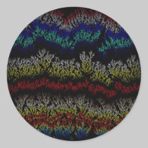 Simulated Coral Growth Sticker stickers