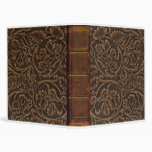 Simulated Saddle Leather -  2 - 1" Vinyl Binder